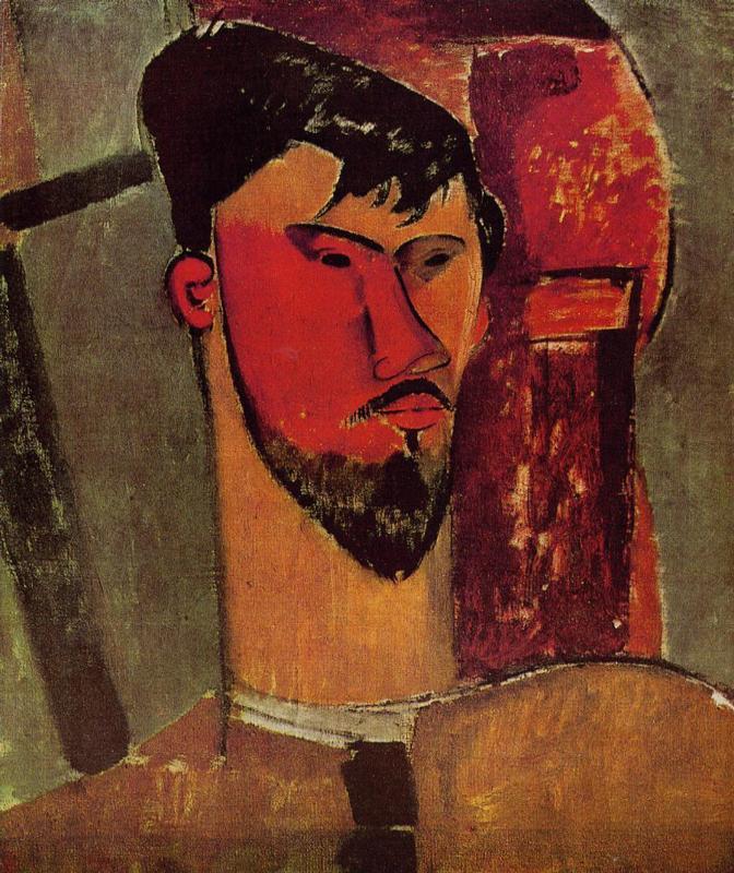 Portrait of Henri Laurens - Amedeo Modigliani Paintings